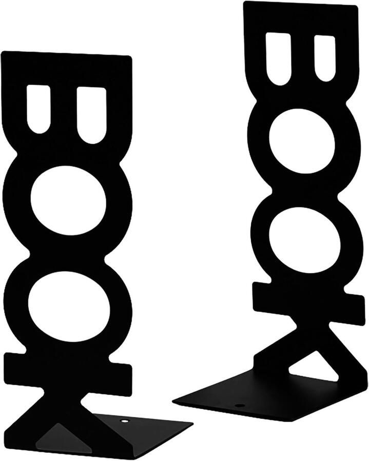 Metalen Boekensteunen voor Kinderen Antislip en Decoratief voor Boekenplanken Bureau en Kantoor