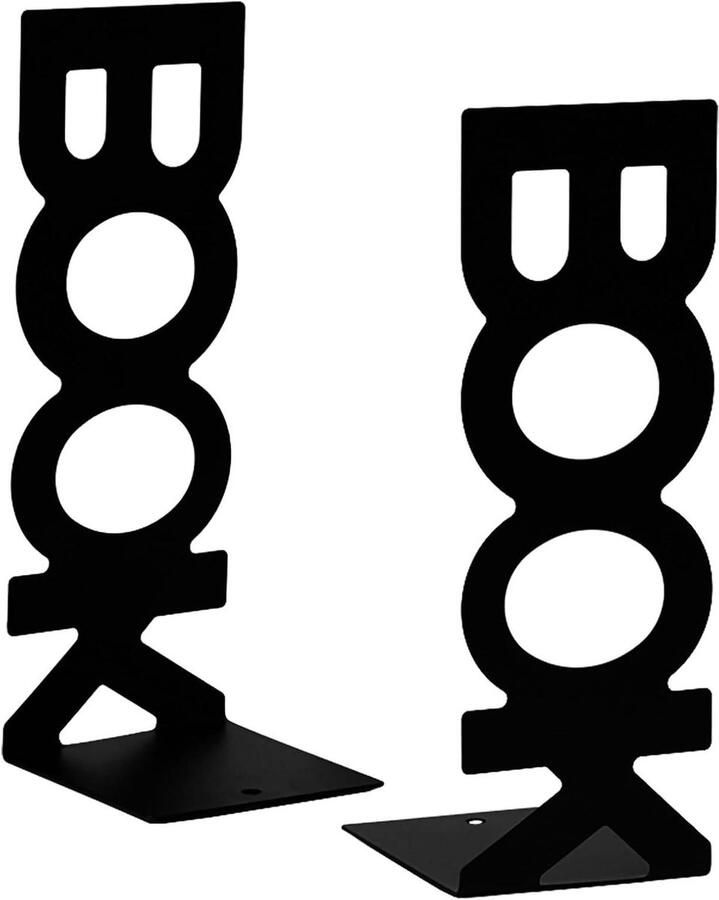 Metalen Boekensteunen voor Kinderen Boekensteunhouder voor Planken Antislip Kunst Boek Stand Map en Scheiders voor Bureau Kantoor Thuisdecoratie Studenten Cadeau