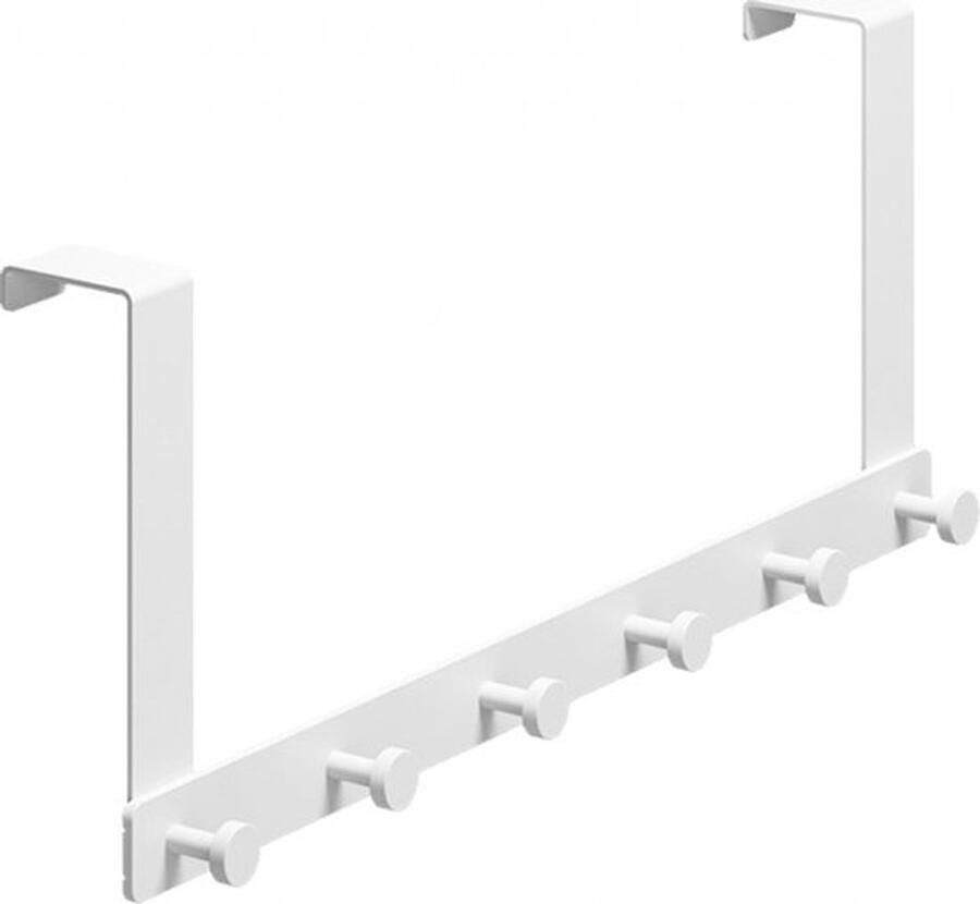 Metalen Deurkapstok 6 Deurhaken Wit Deurhaak Deurhanger Kapstok Deur Hanger Organizer Deurhanger Kapstok voor Handdoek en Kleding Wandkapstok Ophanghaa