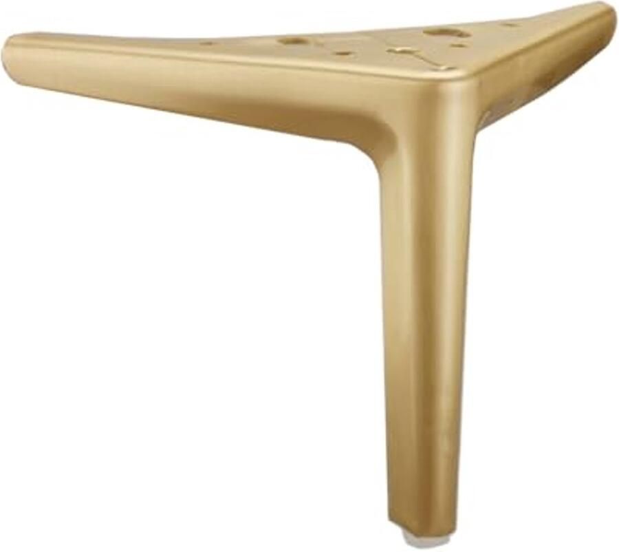 Metalen Driehoekige Meubelpoten voor Kast Dressoir Sofa en Stoel Set van 2 (Geëbrushed Goud 18 cm)