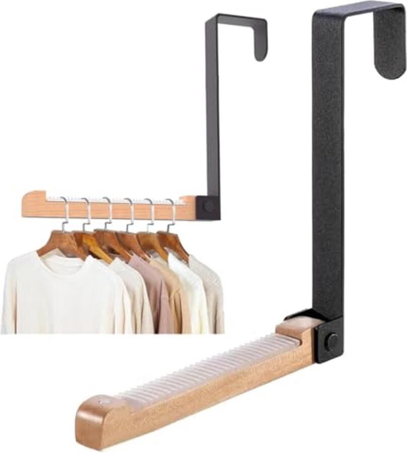 Metalen en houten vouwdeur haak voor deuren tot 4 5 cm dik Deur kledingkast en kapstok