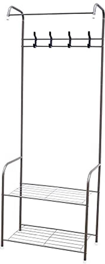Metalen Kapstok Kledingrek 67 x 30 x 165 cm Ideaal voor Entree Woonkamer en Slaapkamer