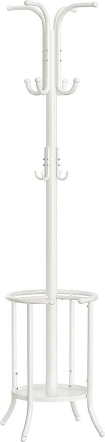 Rootz Living Rootz Metalen Kapstok Parelwitte Standaard Kledinghanger Ruimtebesparende Organizer 40 cm x 40 cm x 175 cm