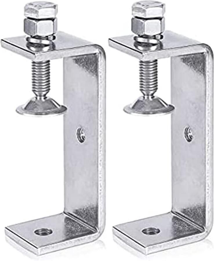 Metalen klemmen set voor houtbewerking zware C-klemmen met brede kaakopeningen 100 mm 2 stuks