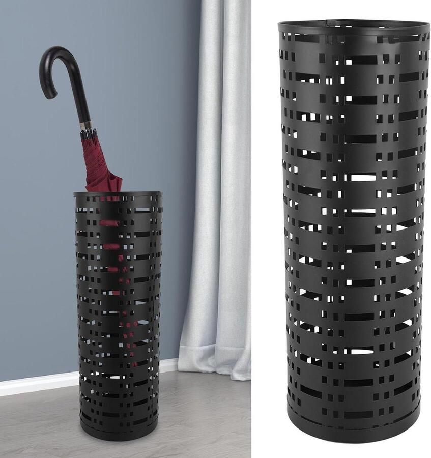 Metalen Paraplustandaard Waterdichte Paraplubak met Metalen Gaas Entree Organisator met Grote Capaciteit umbrella holder