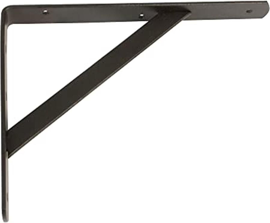 Metalen Plankhoeken voor Wandplanken Zwarte Stalen Plankhouders 500x325mm Max. 185 kg