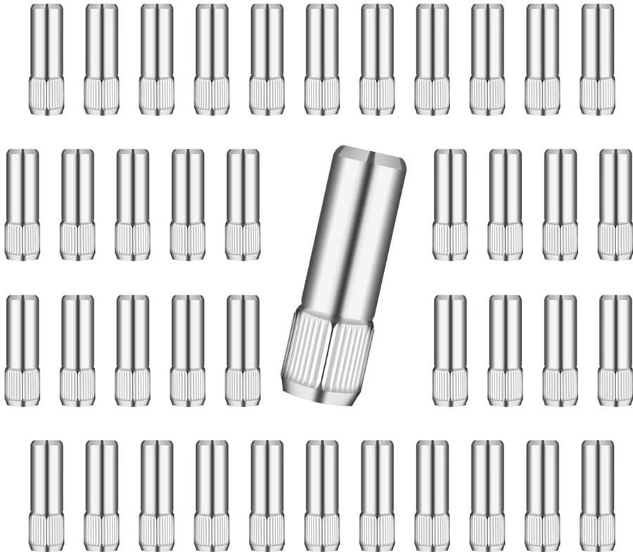 Metalen Planksteunpennen 48 Stuks Zilver Geschikt voor Keukenkast en Boekenkast