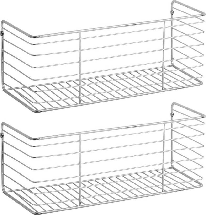 Metall Ablagebox für die Wandmontage – Aufbewahrungskorb mit ansprechendem Drahtdesign – Drahtkorb ideal für Küchenschränke Abstellkammern und Badezimmer – bronzefarben