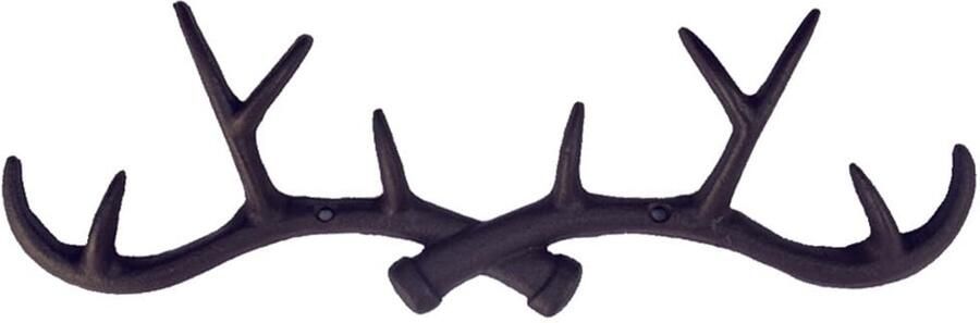 Metalen S-haken wandmontage kapstok rustiek 1 stuk gietijzer