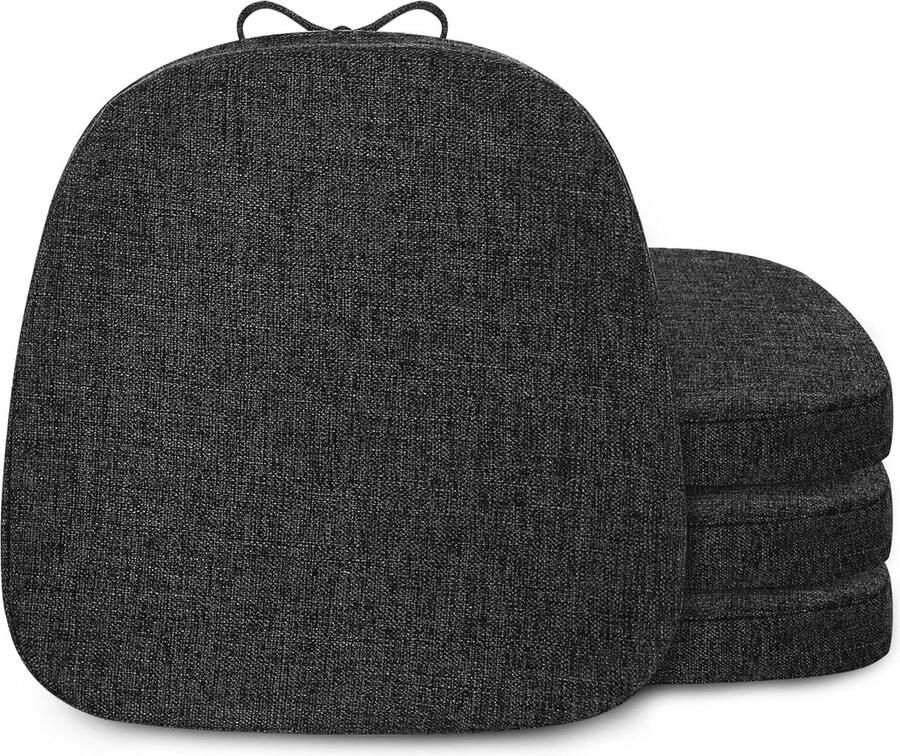 Metalen stoelkussens 35x35 cm voor eetkamerstoelen Set van 4 Antislip en comfortabel