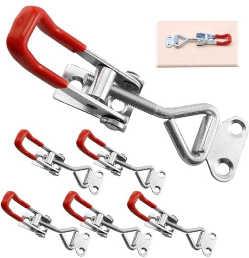 Metalen Tension Clasps Set van 6 Verstelbare Sluitingen voor Meubel en Deur Met 100kg Draagvermogen