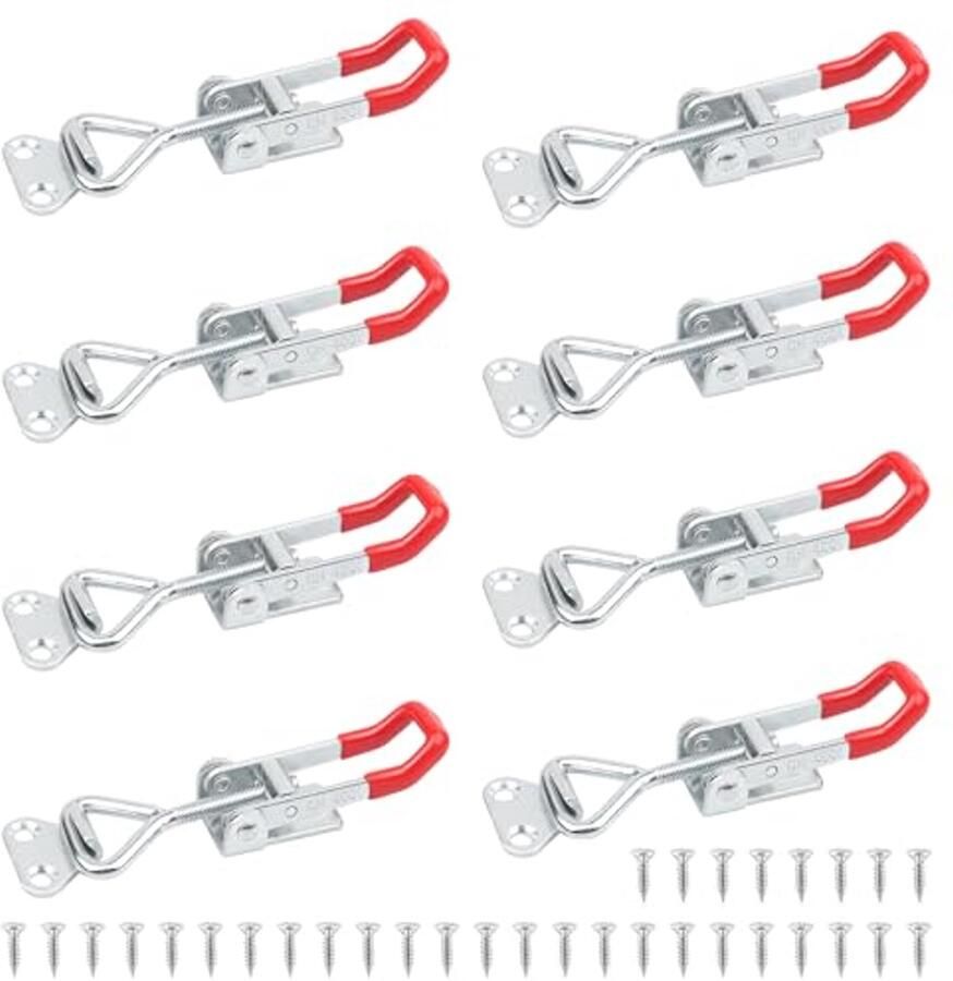 Metalen Tuimelklem Set 8 Stuks Verstelbare Klem voor Metalen Platen en Dozen