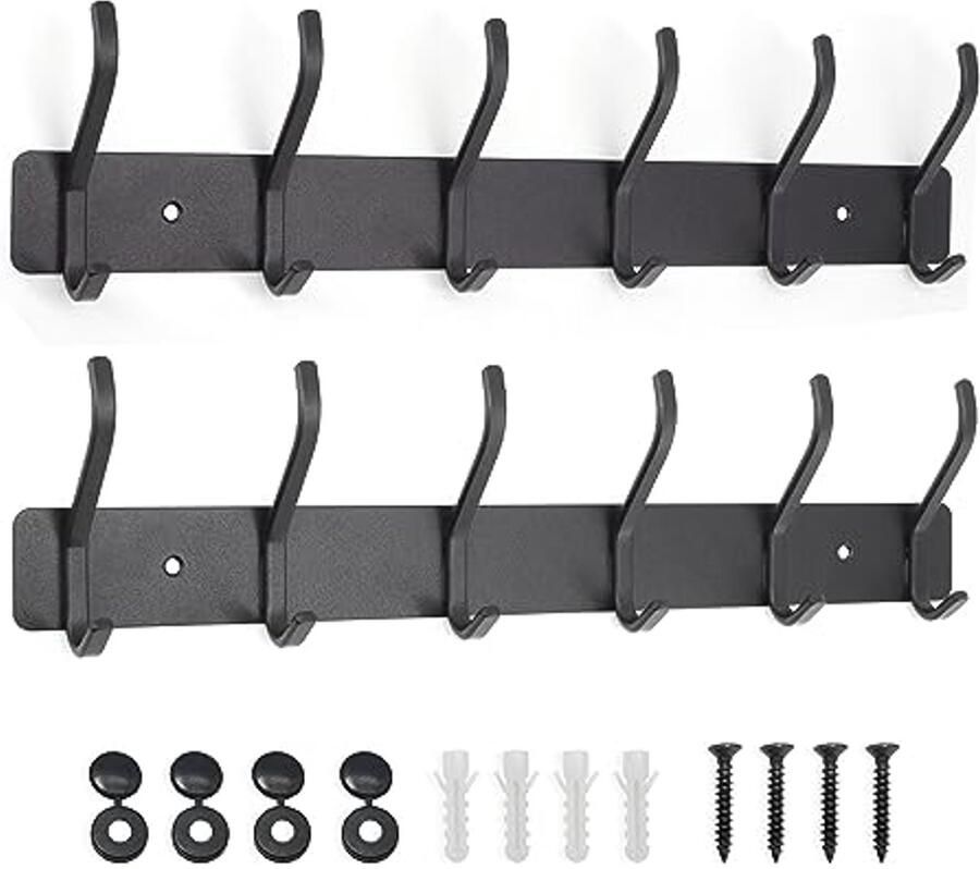 Metalen Wandkapstok voor Slaapkamer en Badkamer Robuust en Ruimtebesparend