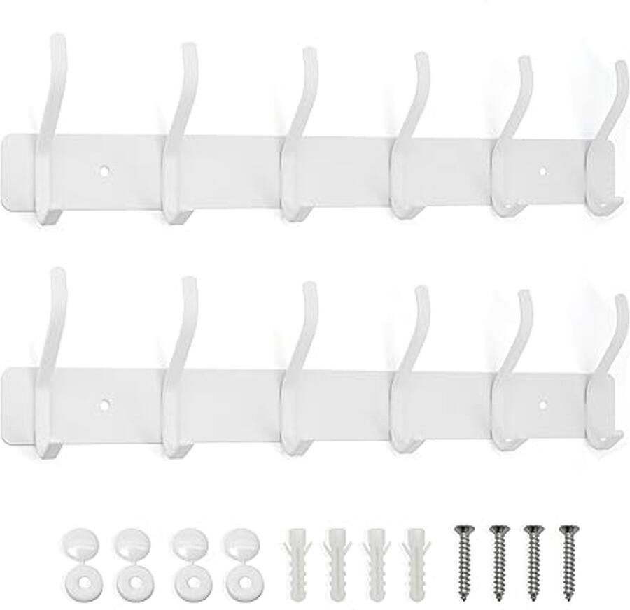 Metalen wandkapstok voor slaapkamer en badkamer robuust en stijlvol