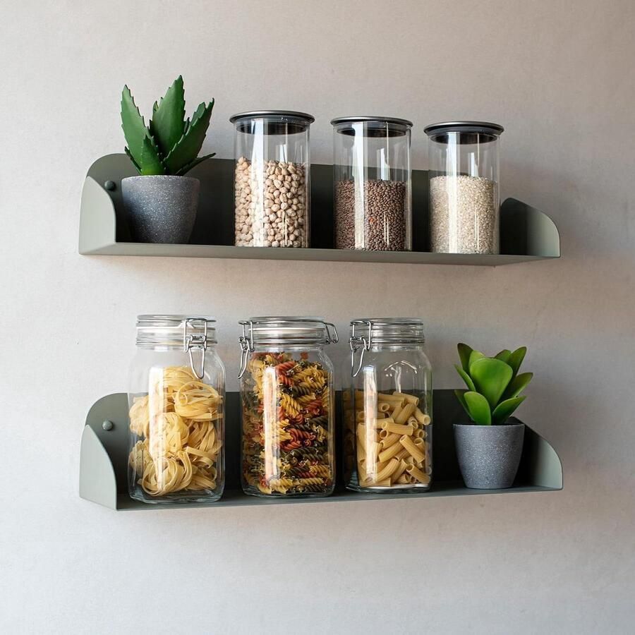 Metalen Wandplank voor Boeken Aesthetic Room Decor Wit 60 cm