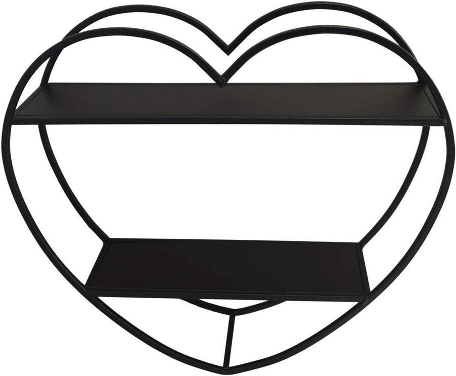 Metalen Wandrek in Hartvorm Moderne Wanddecoratie voor Elk Interieur