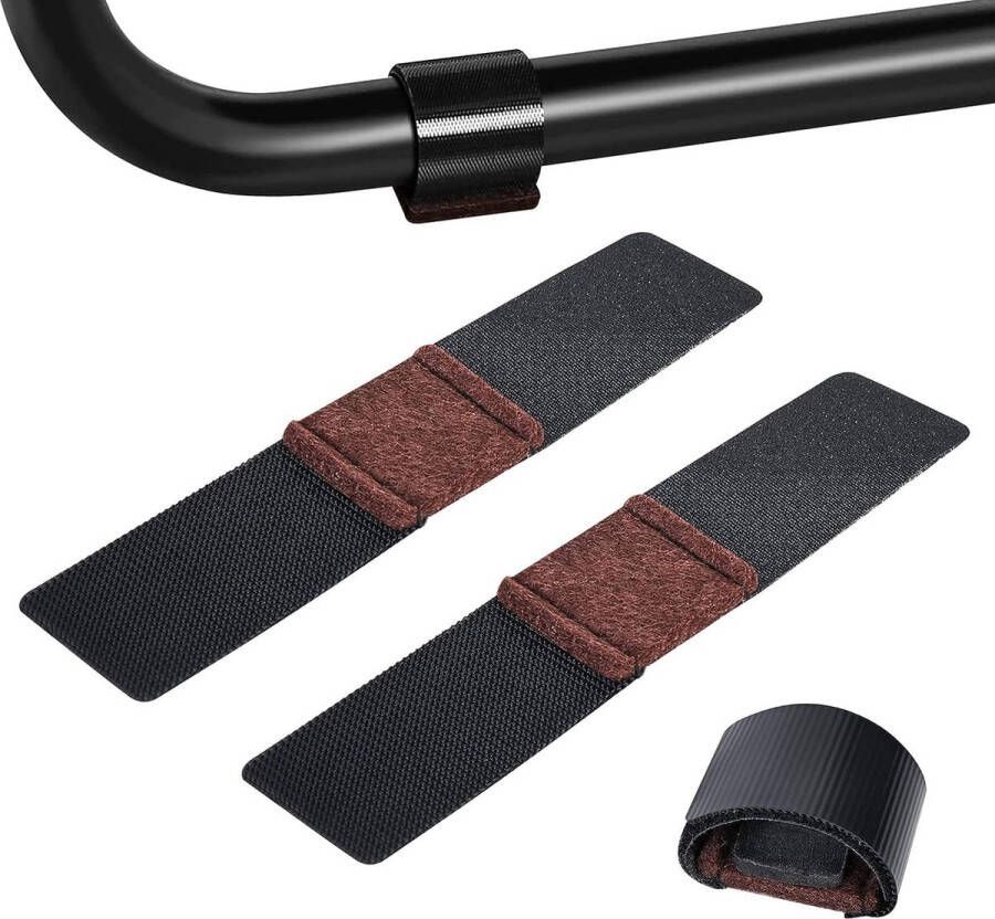 Meubel-vilten pads met klittenbandsluiting 32 stuks viltglijders voor slee en zijstoelen beschermt hardhouten vloeren voorkomt krassen vermindert geluiden