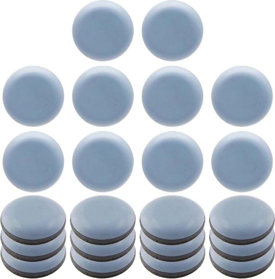 Meubelglijders 22 Stuks 20 mm Zelfklevend Bescherming vloer en meubels Meubelonderzetters Stoelpootdoppen Meubel Bescherming Vloerbeschermers Rond Voor Kleine Meubel