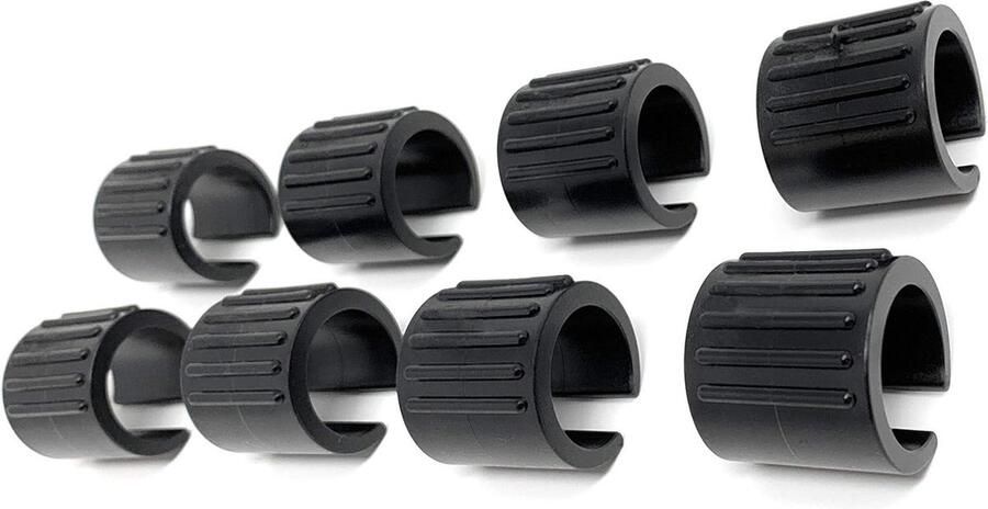 Meubelglijders set van 8 stuks Vloerbeschermers Ø 24-26 mm zonder pinnen Vloerbeschermer