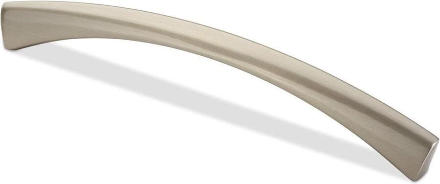 Meubelgreep Boorgatafstand 160 mm Roestvrij staal Gebogen handgreep Set van 10