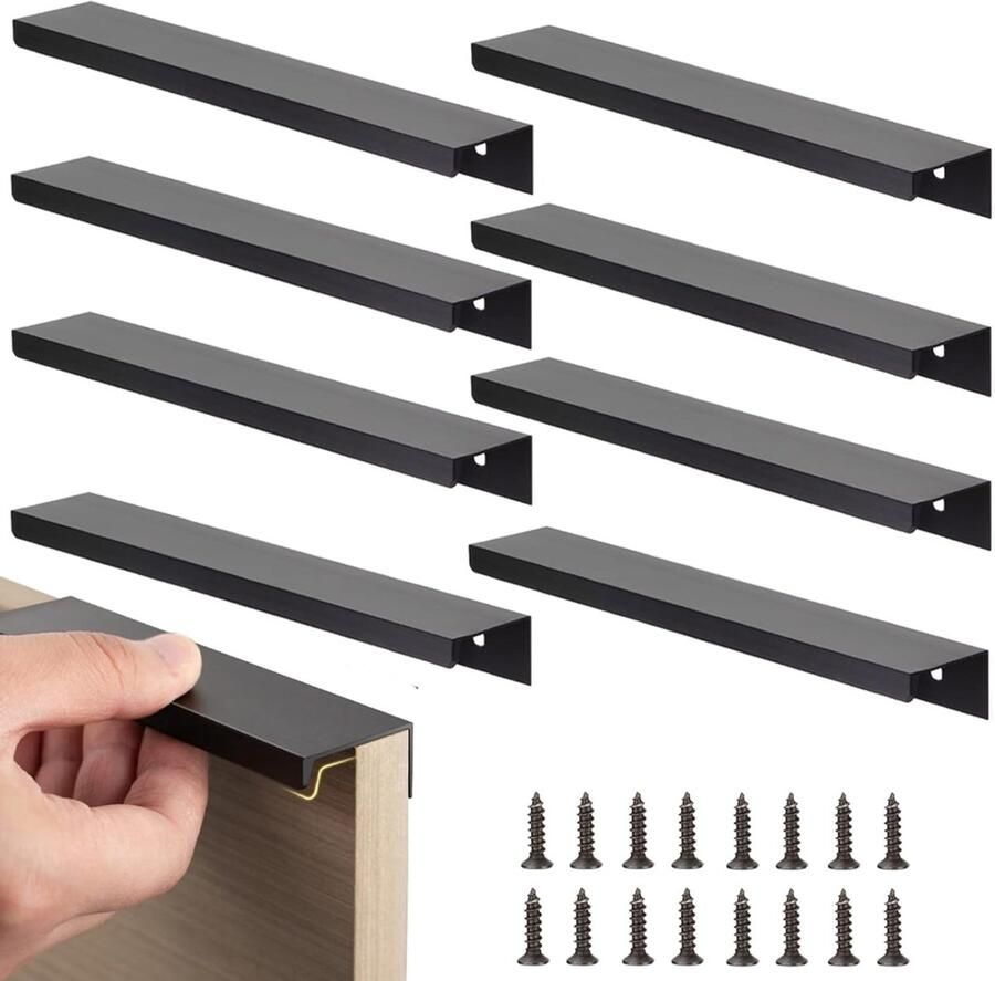 Meubelgreep Keukengreep Deurgreep Ladegreep Kastgrepen Handgreep Badkamer Handvaten Kast Handgreep Kast Handgreep Keukenkastjes Handgrepen Voor Deurtjes Geschikt Voor Deurtjes Keukenkastjes Incl. Schroeven 200 MM 8 Stuks