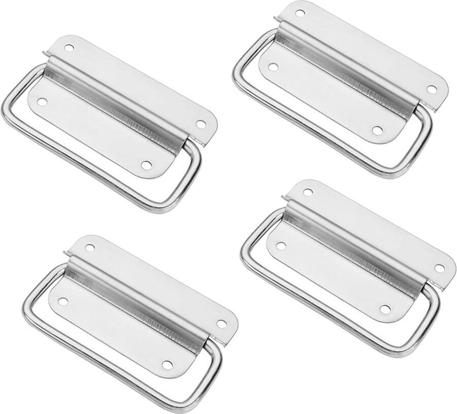 Meubelgreep Rvs Keukengreep Rvs- Greep Rvs Deurgreep Handgreep keukenkastjes Keukenkast Handgrepen kast Meubelgrepen 4 stuks Handgreep RVS Metaal Zilver