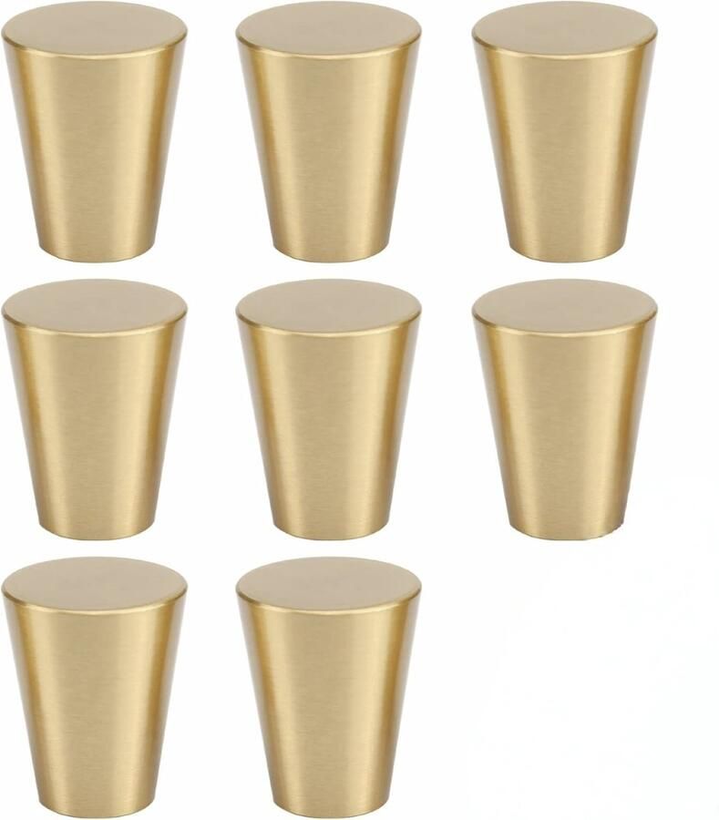 Meubelgreep taps toelopende messing meubelgreep handgemaakte sieradendoos koolstofkachel theekachel koperen greep 20*12*25mm kastknopgreep ladeknopgreep 8 stuks