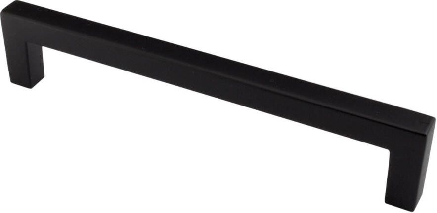 Meubelgreep Zwart 137x9x9mm Vierkant Inclusief montageschroeven Handgreep