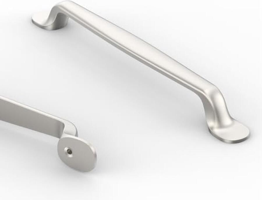 Meubelgrepen 10 Stuks Geborsteld Nikkel Kast- en Keukengrepen Gatafstand 160 mm Zinklegering