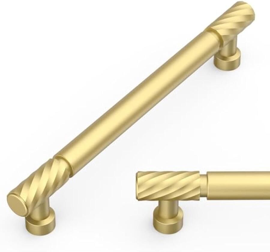 Meubelgrepen 10 stuks goud kastgrepen keukengrepen gatafstand ladegrepen voor keukenkasten kledingkast 160 mm