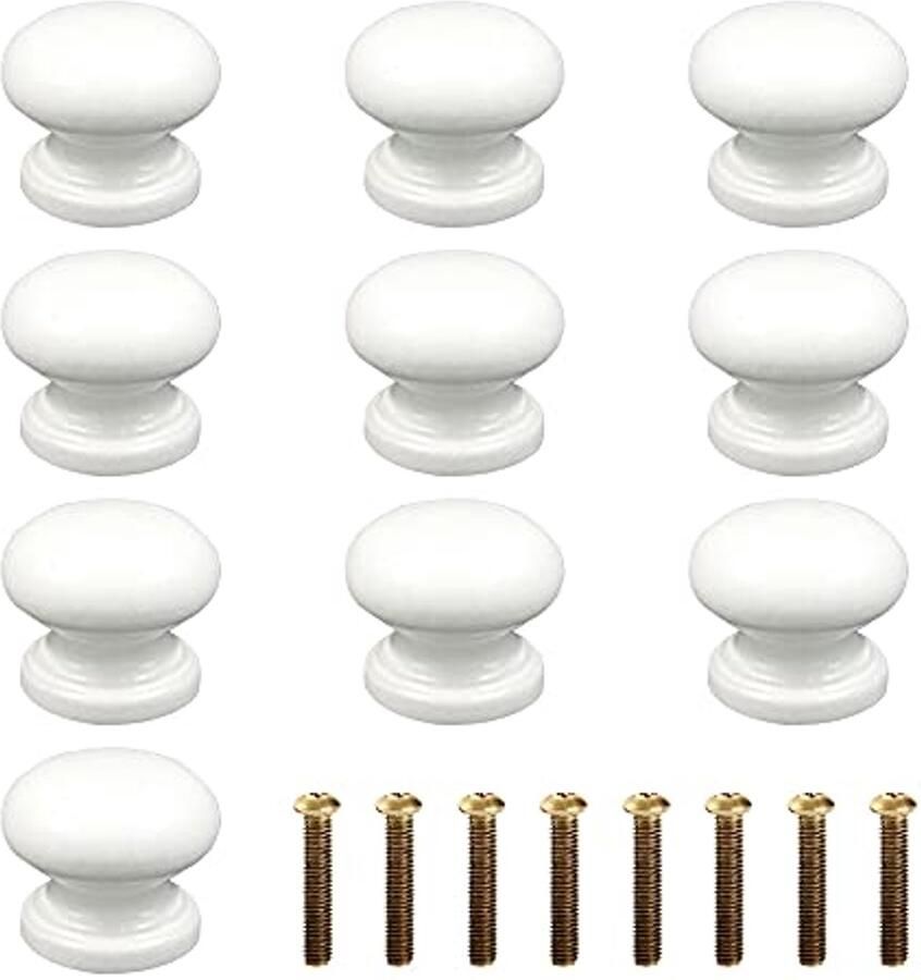 Meubelgrepen 10 stuks Houten lade knoppen voor meubels