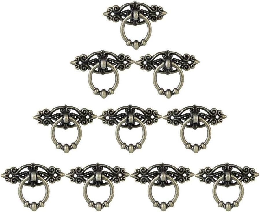 Antieke meubelgrepen messing 10 stuks met 20 schroeven Washing Machine