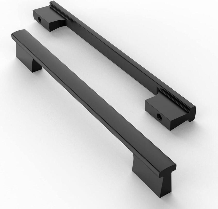 10-stuks meubelgrepen zwart 192 mm gatafstand ladengrepen keukenkast kastgrepen deurgrepen kledingkast UK0048 cabinet handle black
