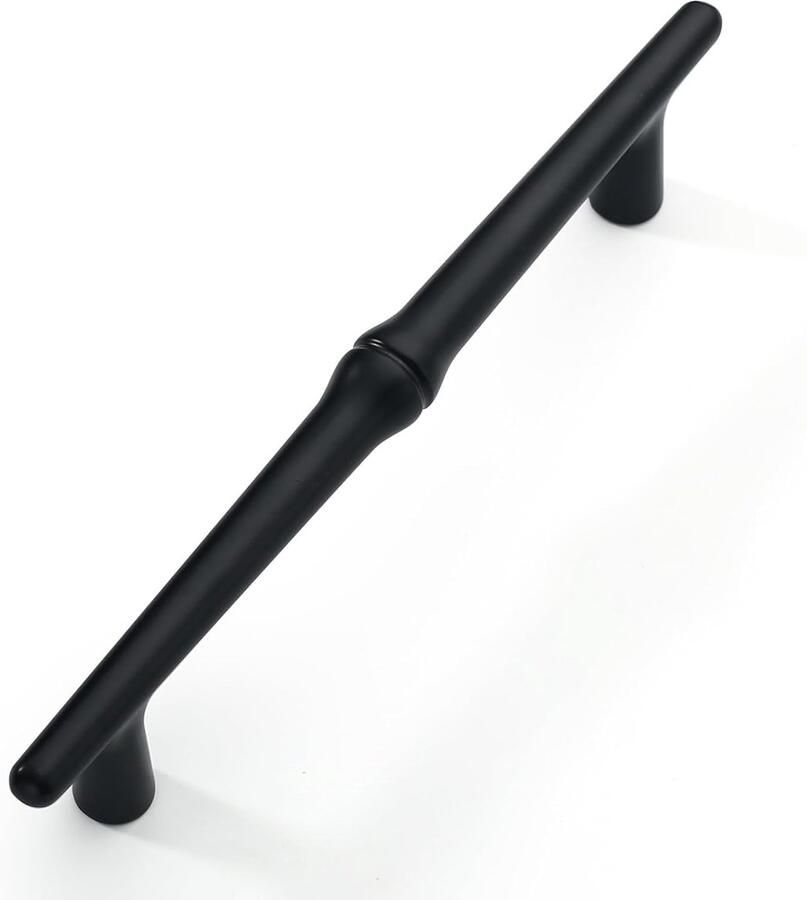 Meubelgrepen 128 mm boorgatafstand 10 stuks Mat zwart