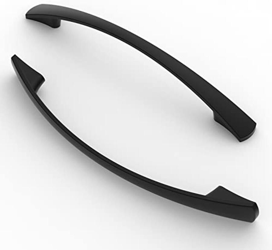 Meubelgrepen 128 mm Mat Zwart Set van 5 Handgrepen voor Keuken en Kasten