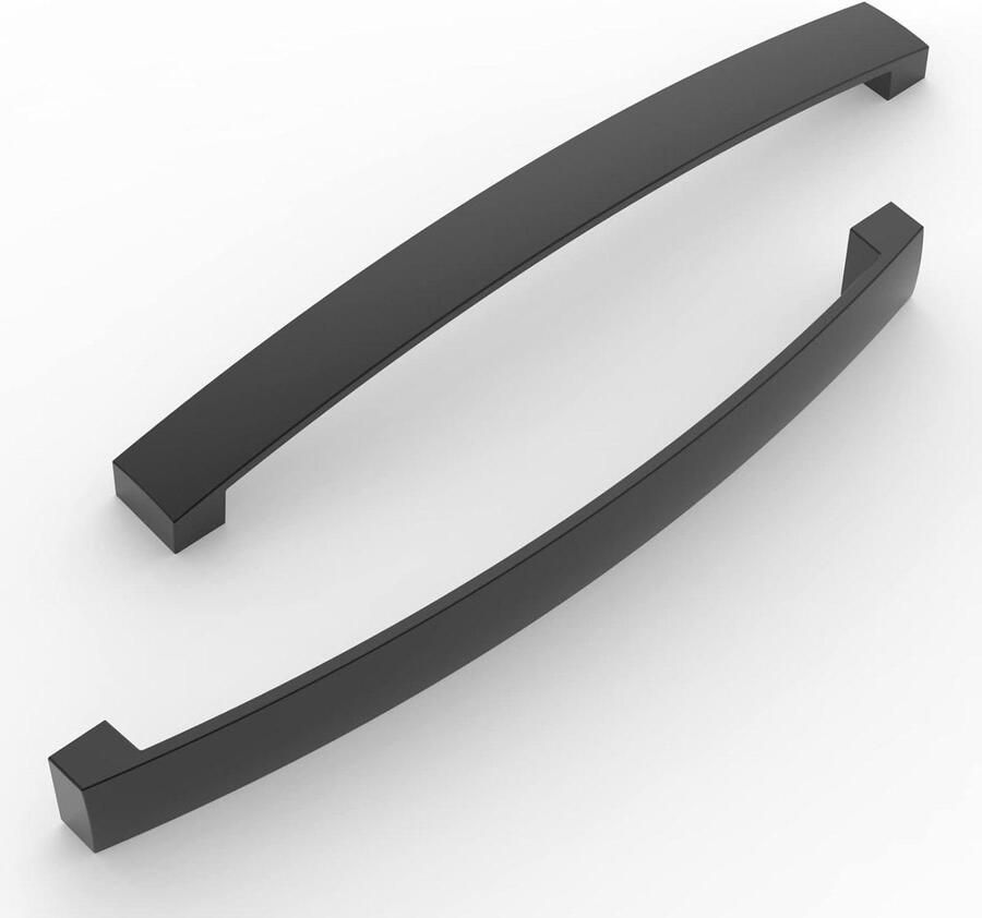 5 stuks meubelgrepen boorgatafstand 192 mm stanggreep kastboog keukengreep voor keukenkastdeur slaapkamer ladekast badkamer mat zwart cabinet handle black