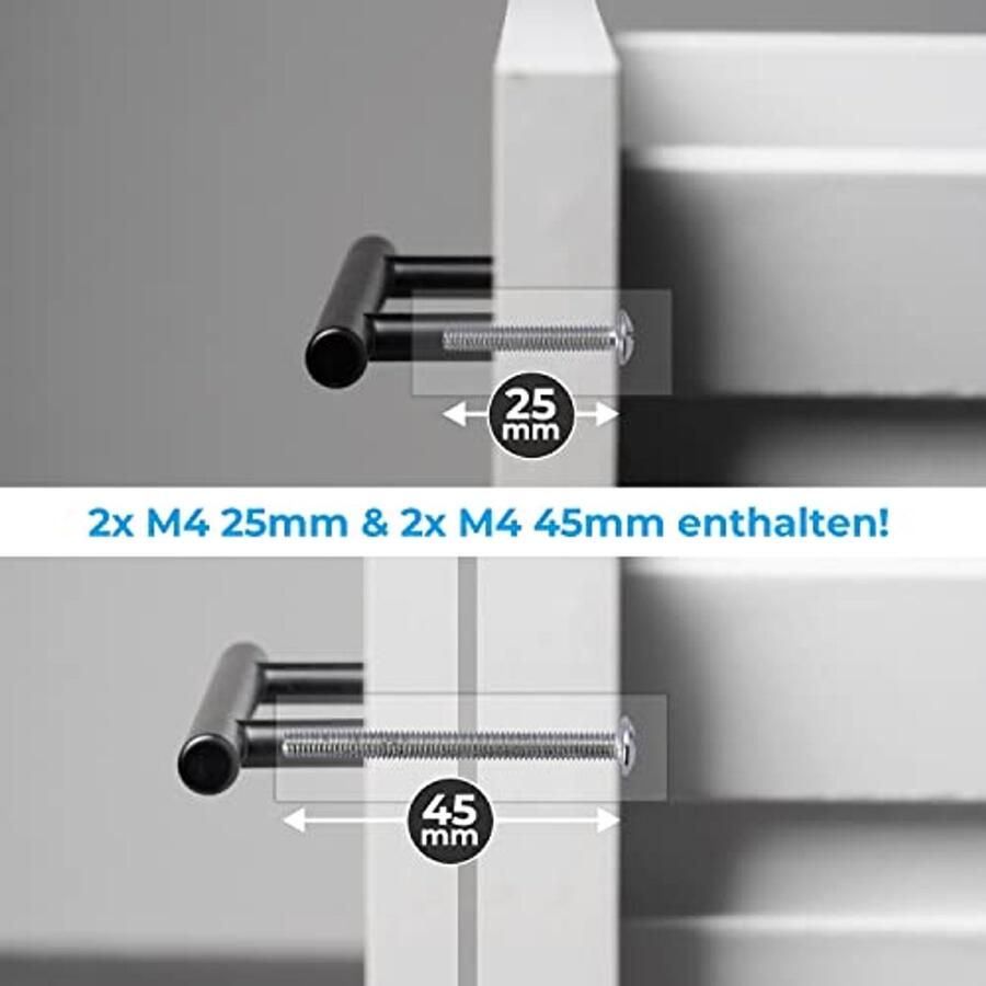 Meubelgrepen 5 Stuks Geborsteld RVS Gatafstand 224 mm Ideaal voor Keuken en Badkamer