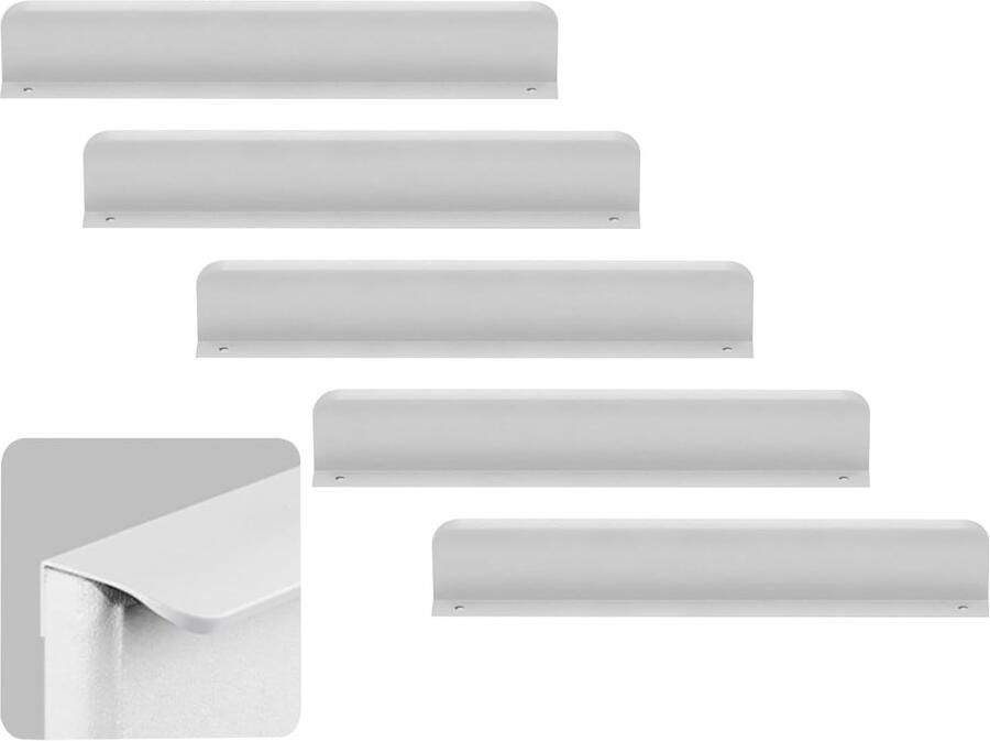 Meubelgrepen 5 stuks wit 150 mm verborgen kastgrepen keukengrepen aluminiumlegering ladegrepen kledingkast deurgrepen