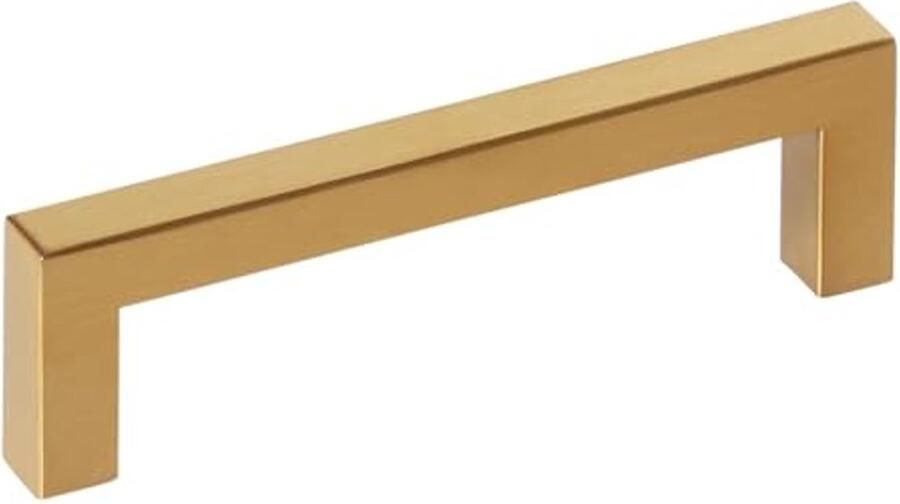 Meubelgrepen E8 BA 128 mm Roestvrij Staal Goudkleurig 10 Stuks voor Keuken en Badkamer