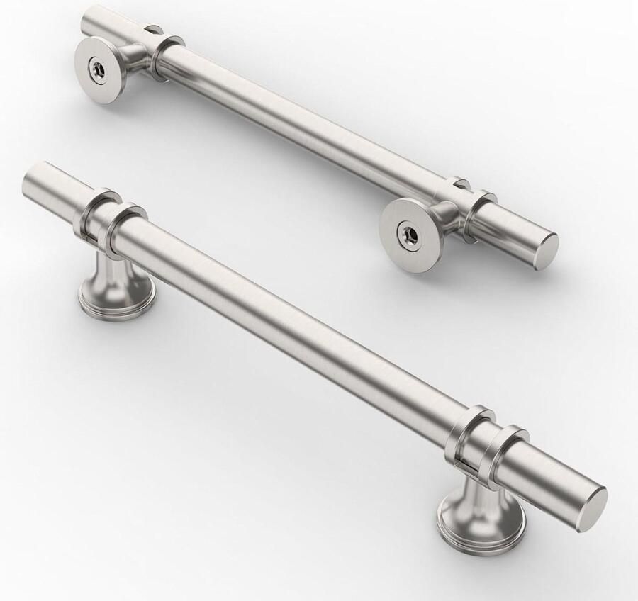 Meubelgrepen geborsteld nikkel 128mm ladegrepen keuken kledingkast 10 stuks