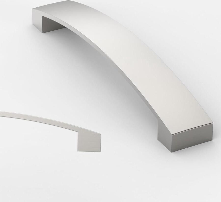 Meubelgrepen geborsteld satijn nikkel 128 mm gatafstand laden handgrepen voor keukenkasten zware kastgrepen ladegrepen deurgrepen 10 stuks