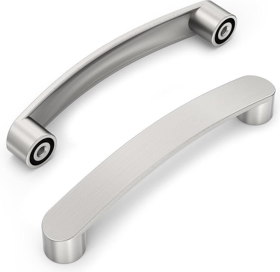 Meubelgrepen Kastgrepen en Ladegrepen 10 stuks Geborsteld satijnen nikkel