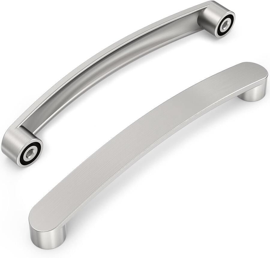 Meubelgrepen Kastgrepen voor keukens 10 stuks Geborsteld satijnen nikkel Gatafstand 160 mm