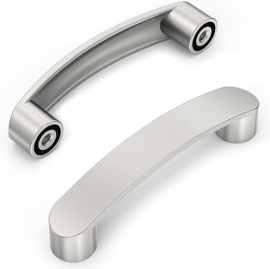 Meubelgrepen Kastgrepen voor meubels 10 stuks Geborsteld satijnen nikkel