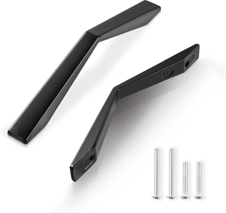 Meubelgrepen Keuken handgrepen 10 stuks Zwart Aluminium