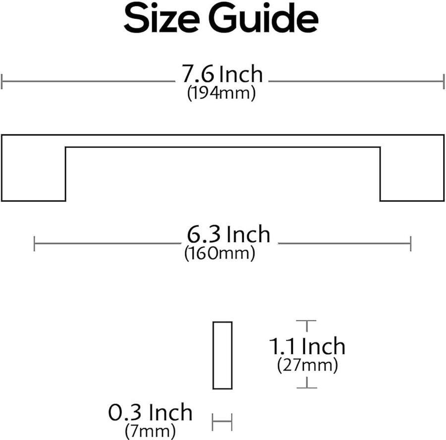 Meubelgrepen oliegewreven brons set van 10 160 mm