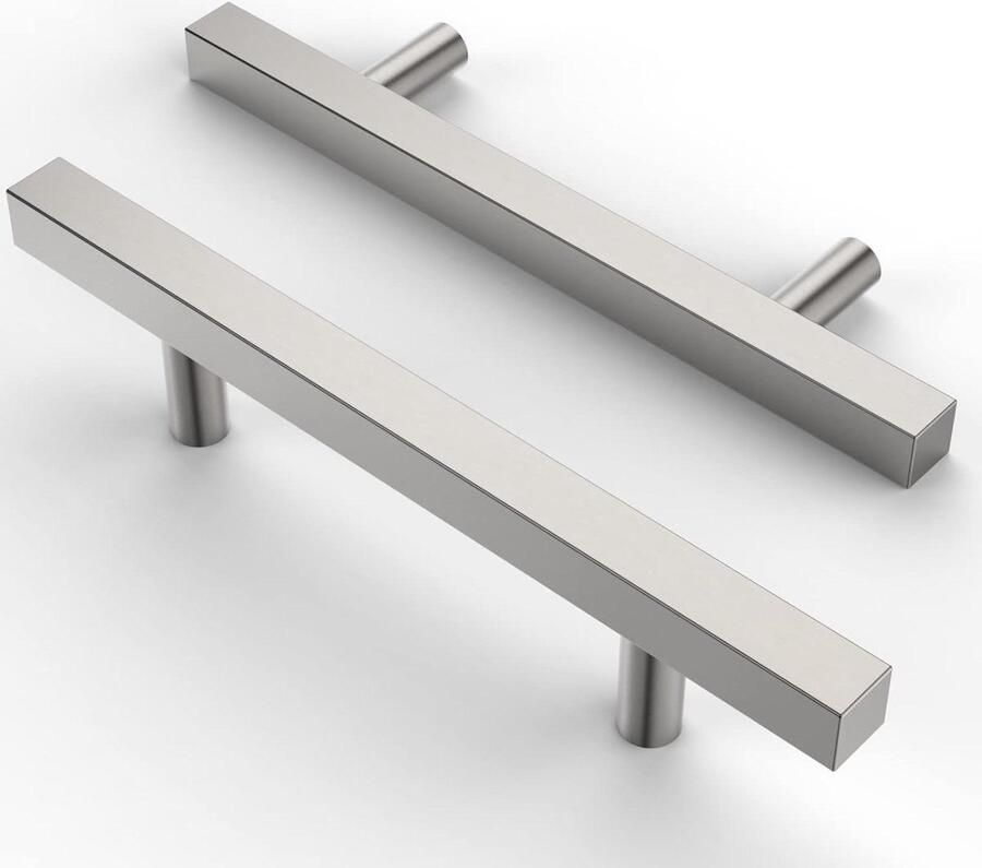Meubelgrepen roestvrij staal geborsteld nikkel 128 mm gatafstand keukengrepen en ladegrepen voor keukenkasten en kledingkasten