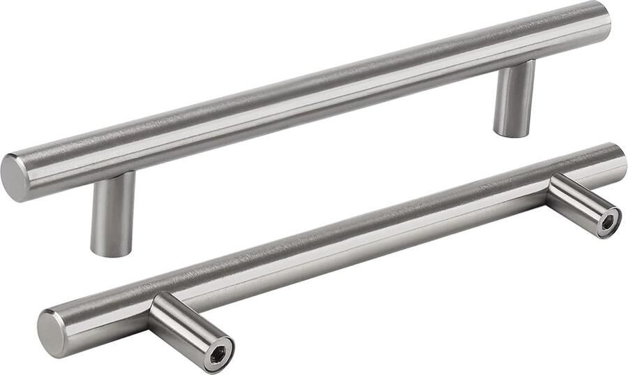 Meubelgrepen roestvrij staal kastgrepen roestvrij staal handgrepen voor keukenkasten keukengrepen 128 mm gatafstand kastdeurgrepen keuken roestvrij staal ladegrepen 10 stuks