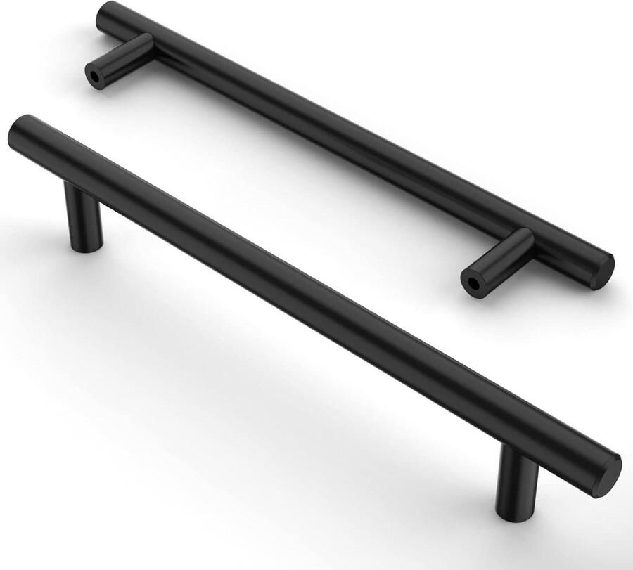 Meubelgrepen Roestvrij Staal Zwart Gatafstand 160mm 12 Stuks Keukengrepen Zinklegering Handgrepen Keukenkasten Kledingkast