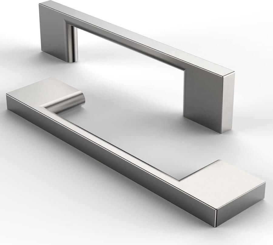 Meubelgrepen set kastgrepen voor keukens 5 stuks geborsteld satijn nikkel 96 mm